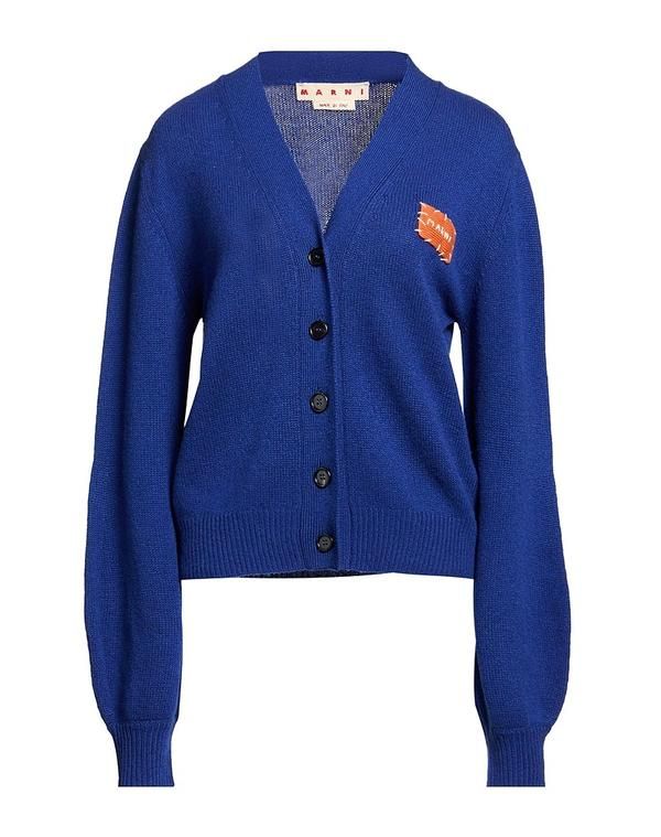 マルニ レディース アウター カーディガン カシミヤニット MARNI Navy ネイビー