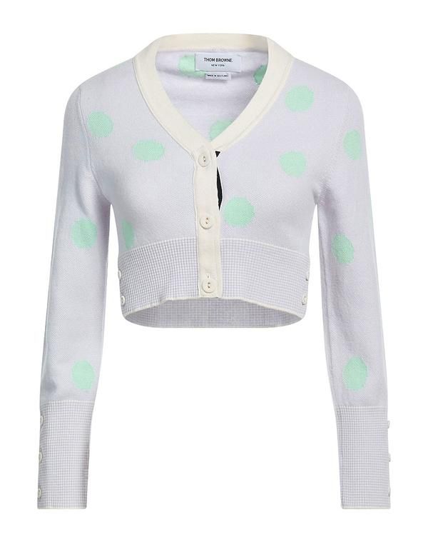 トムブラウン レディース アウター カーディガン THOM BROWNE Light Blue ブルー
