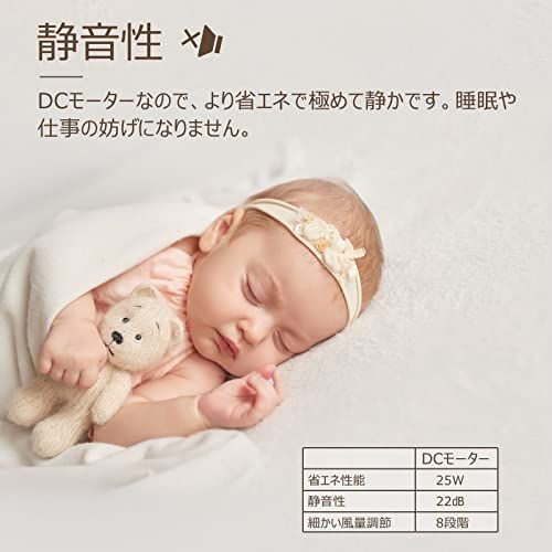 MYCARBON サーキュレーター DCモーター 扇風機 【静音 強風 木目 猛暑対策】卓上扇風機 省エネ 節電 パワフル送風 分解可能 上下左右首振り 切タイマー 換気/空気循環/部屋干し 大風量 衣類乾燥 リモコン付き 8段階風量 除湿 cb5510c9