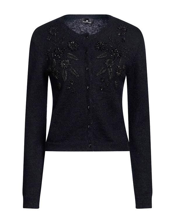 エリザベッタフランキ レディース アウター カーディガン ELISABETTA FRANCHI Black ブラック