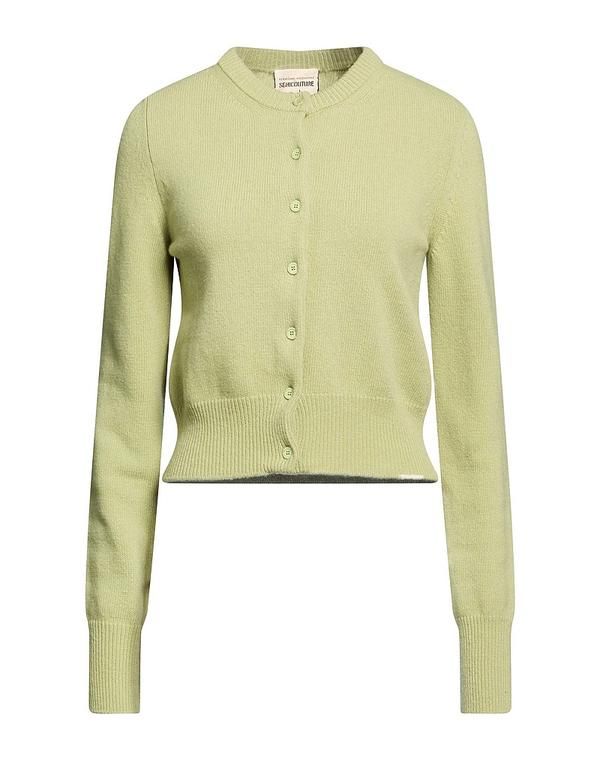 セミクチュール レディース アウター カーディガン SEMICOUTURE Sage Green グリーン