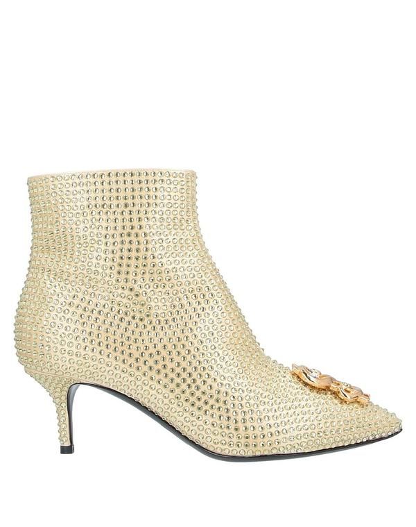モスキーノ レディース シューズ ブーツ・レインブーツ ショートブーツ MOSCHINO Pastel Yellow イエロー