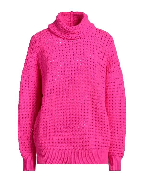 ラネウス レディース アウター ニット・セータートルネック LANEUS Fuchsia フューシャ