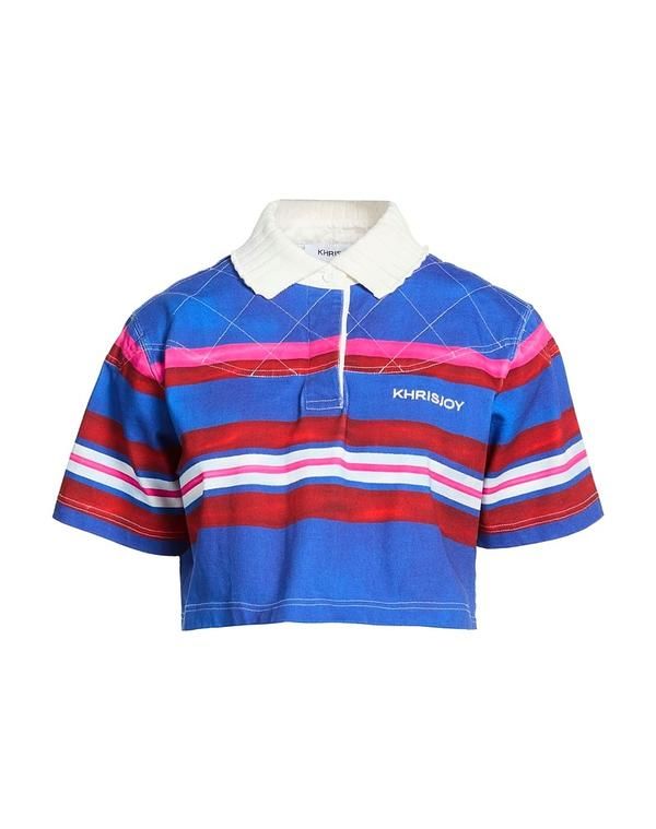 クリスジョイ レディース トップス ポロシャツ KHRISJOY Blue ブルー