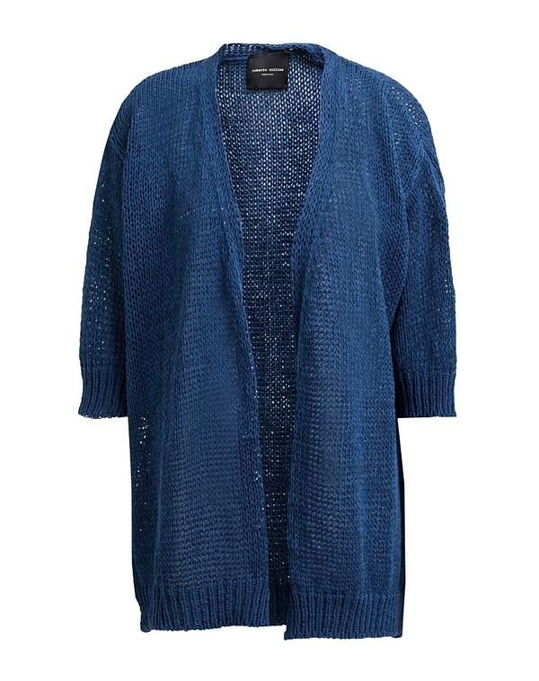 ロベルトコリーナ レディース アウター カーディガン ROBERTO COLLINA Blue ブルー