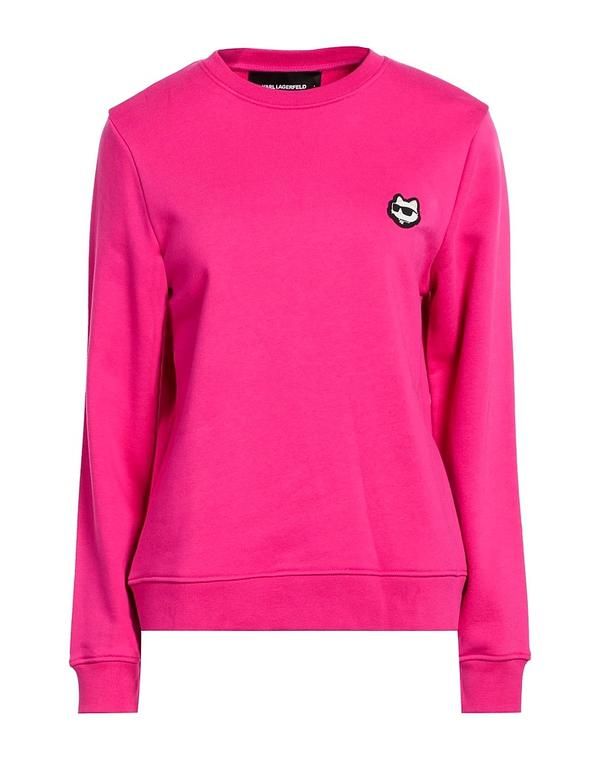 カール ラガーフェルド レディース アウター パーカー・スウェット KARLAGERFELD Fuchsia フューシャ
