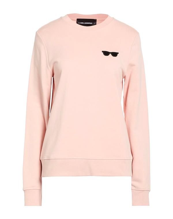 カール ラガーフェルド レディース アウター パーカー・スウェット KARLAGERFELD Light Pink ピンク