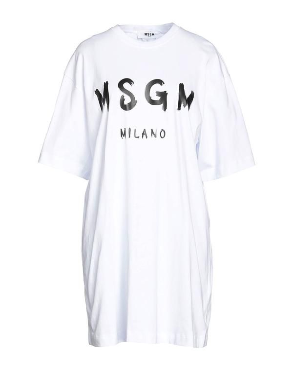 エムエスジイエム レディース トップス ワンピース サマードレス MSGM White ホワイト