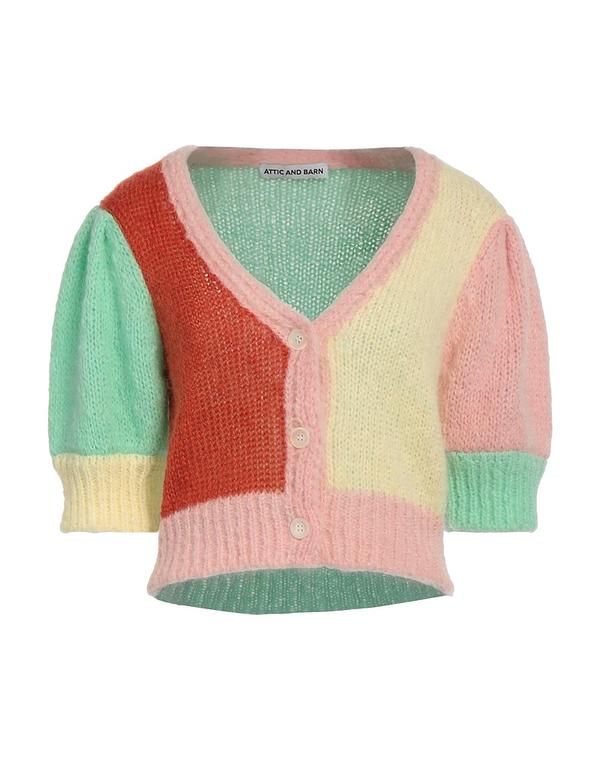 アティックアンドバーン レディース アウター カーディガン ATTIC AND BARN Pastel Yellow イエロー