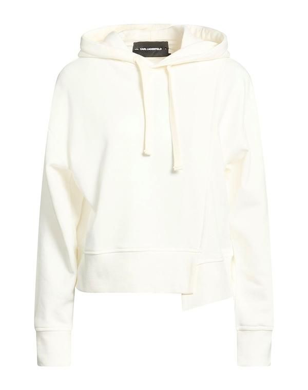 カール ラガーフェルド レディース アウター パーカー・スウェット KARLAGERFELD Off White オフホワイト