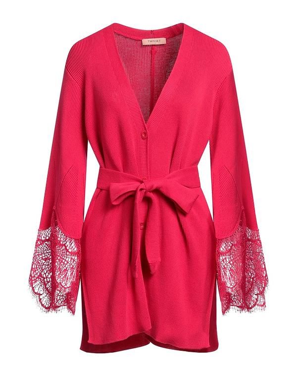 ツインセット レディース アウター カーディガン TWINSET Fuchsia フューシャ