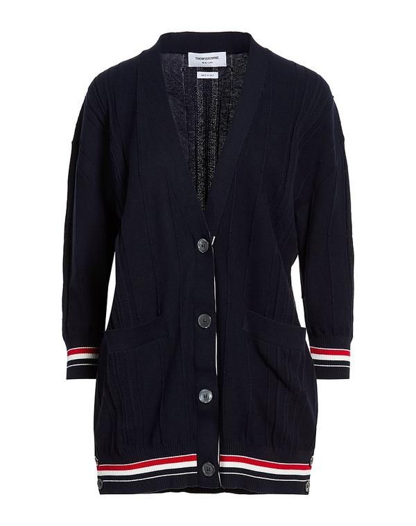 トムブラウン レディース アウター カーディガン THOM BROWNE Navy ネイビー