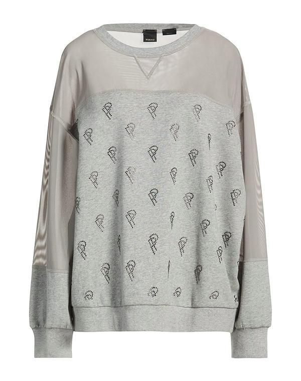 ピンコ レディース アウター パーカー・スウェット PINKO Gray グレー