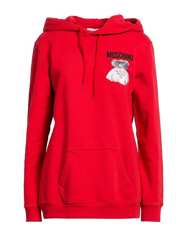 モスキーノ レディース アウター パーカー・スウェット MOSCHINO Red レッド 63,690円