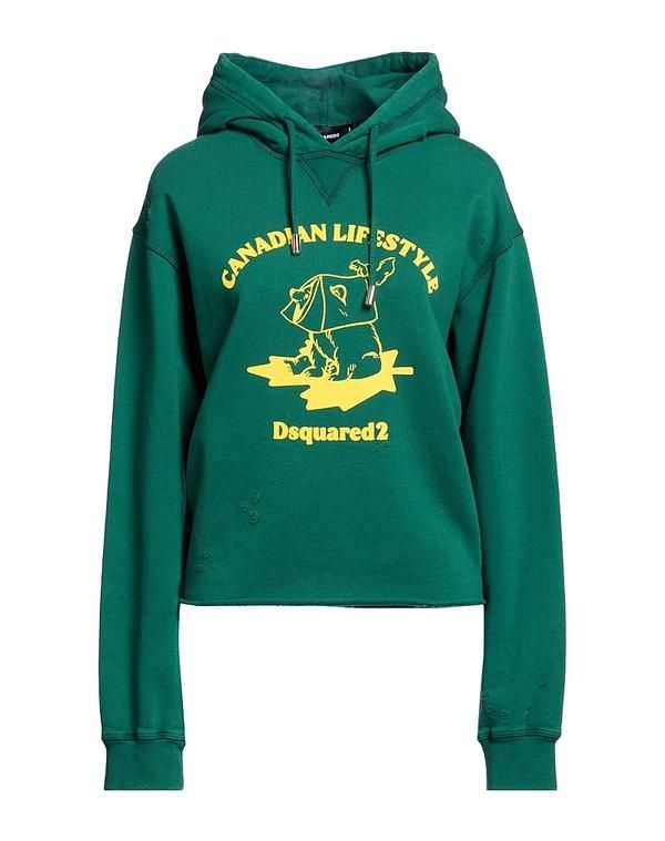 ディースクエアード レディース アウター パーカー・スウェット DSQUARED2 Emerald エメラルド