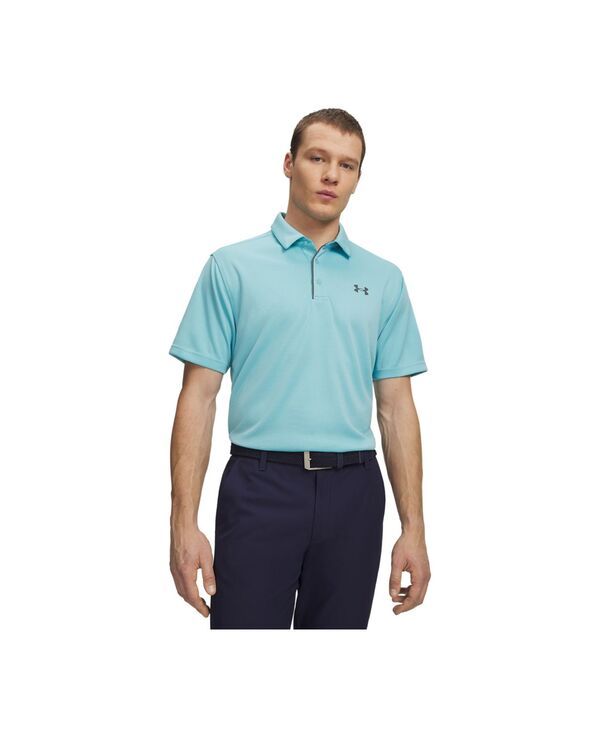 アンダーアーマー メンズ トップス ポロシャツ 半袖 Under Armour Mens Tech ShortSleeve Polo Shirt Blue Haze ブルー