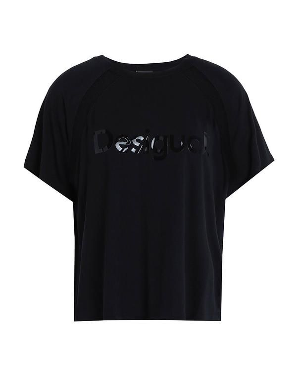 デジグアル レディース トップス Tシャツ DESIGUAL Black ブラック
