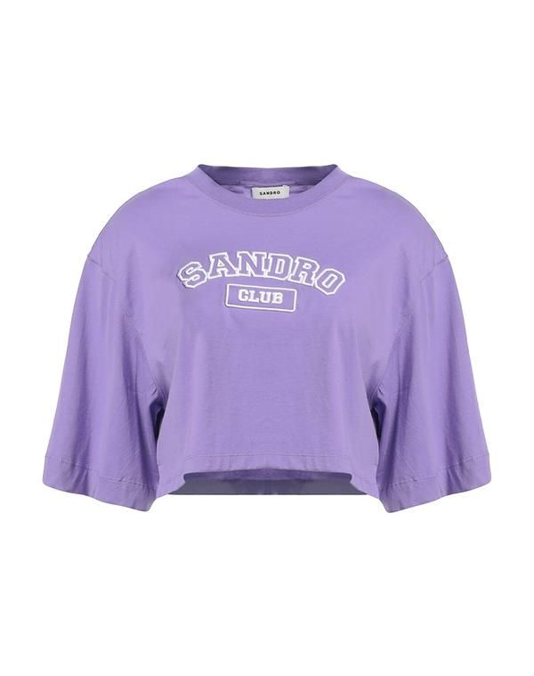 サンドロ レディース トップス Tシャツ SANDRO Purple パープル