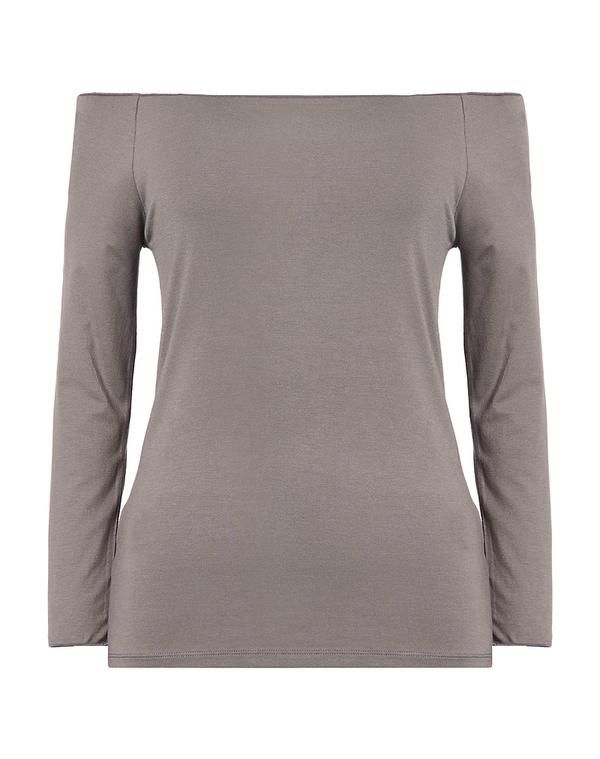 マジェスティック レディース トップス Tシャツ MAJESTIC FILATURES Gray グレー