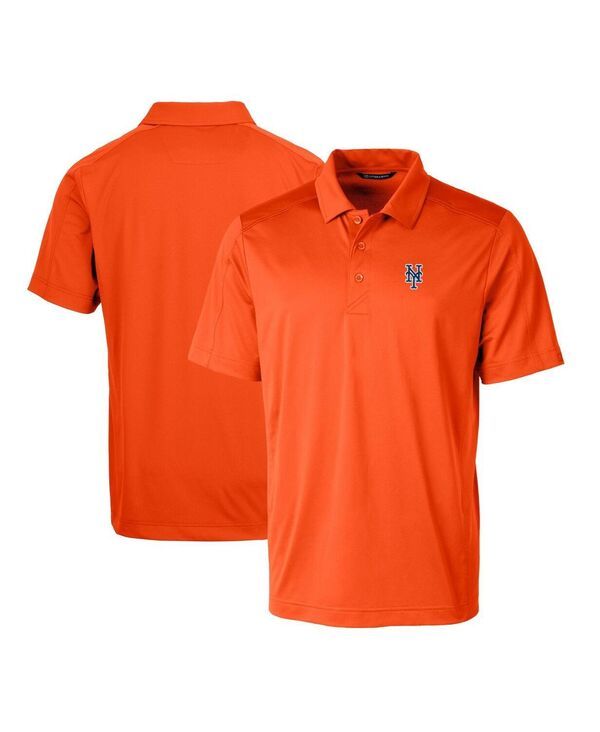 カッターアンドバック メンズ トップス ポロシャツ Cutter Buck Mens Orange New York Mets Prospectextured Stretch Polo Shirt Orange オレンジ