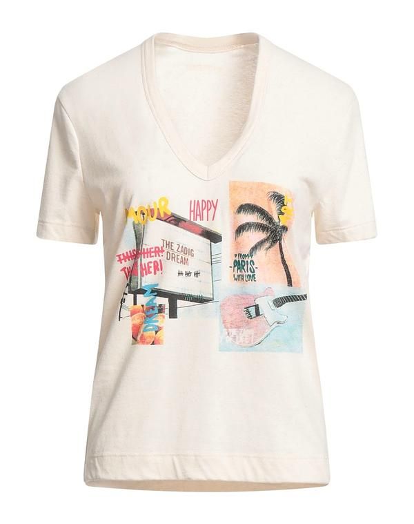 ザディグ エ ヴォルテール レディース トップス Tシャツ ZADIGVOLTAIRE Beige ベージュ