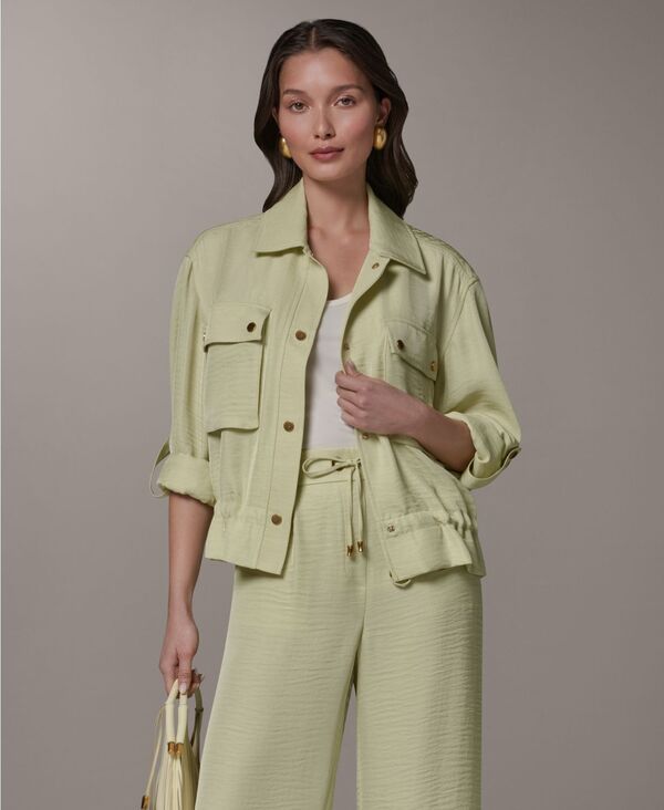 ダナ キャラン ニューヨーク レディース アウター ジャケット・ブルゾン プチ Donna Karanew York Womens Collared Jacket Regular Petite Citrus