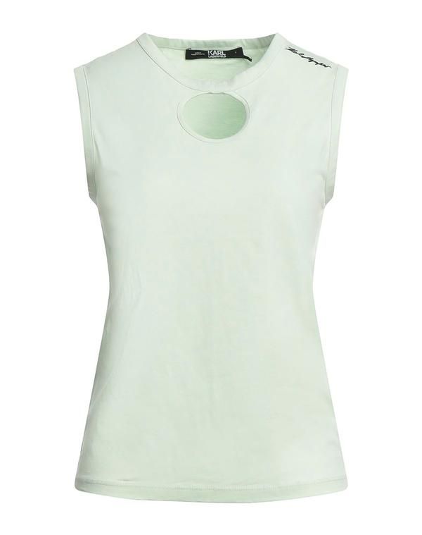 カール ラガーフェルド レディース トップス Tシャツ KARLAGERFELD Light Green グリーン