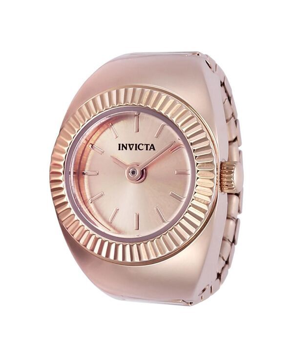 インビクタ レディース アクセサリー 腕時計 ミニ Invicta Womens 48948 Mini Ring Watch Quartz 2 Handial Watch Rose gold ゴールド