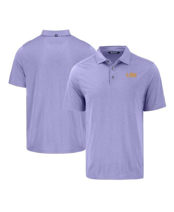カッターアンドバック メンズ トップス ポロシャツ Cutter Buck Mens Purple LSU Tigers Coastlinepicomfort Eco Polo Shirt Purple パープル