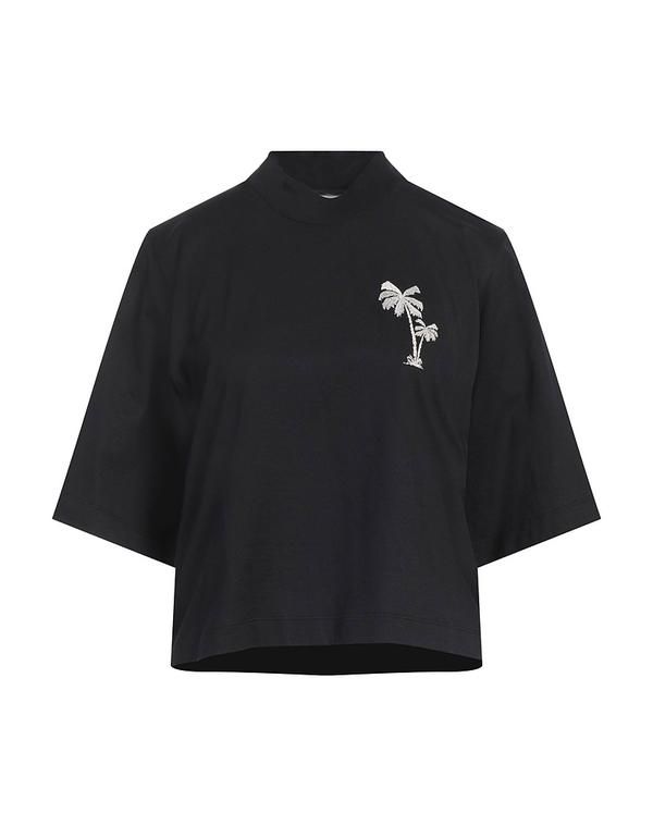 パーム・エンジェルス レディース トップス Tシャツ PALM ANGELS Black ブラック