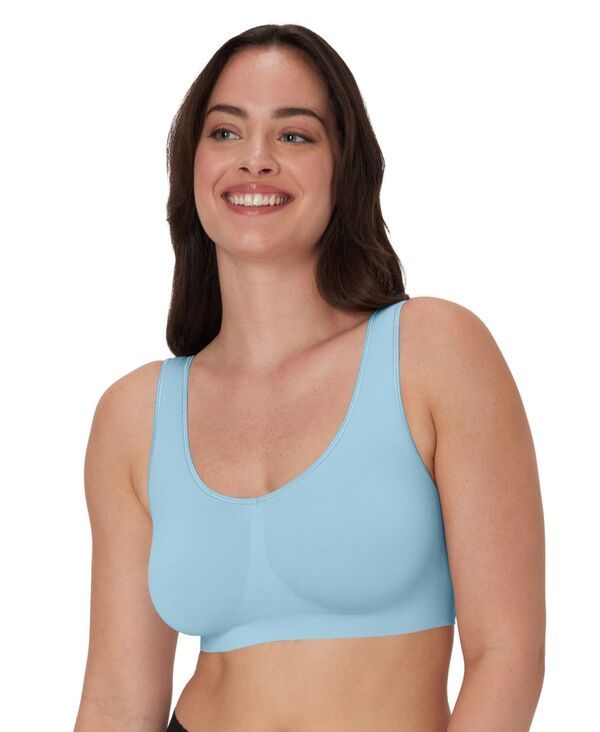バリ レディース アンダーウェア ブラジャー Bali Womens One Smooth U Wireless Bralette DFBRAL Cornflower Teal ティール