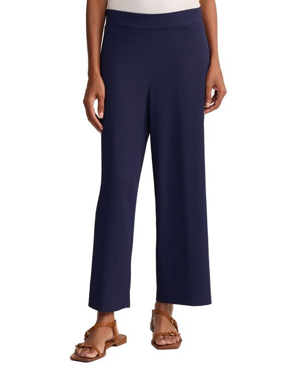 ジョーンズニューヨーク レディース ボトムス カジュアルパンツ Jones New York Womens WideLeg Cropants Pacific Navy ネイビー