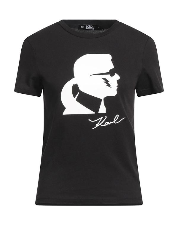カール ラガーフェルド レディース トップス Tシャツ KARLAGERFELD Black ブラック