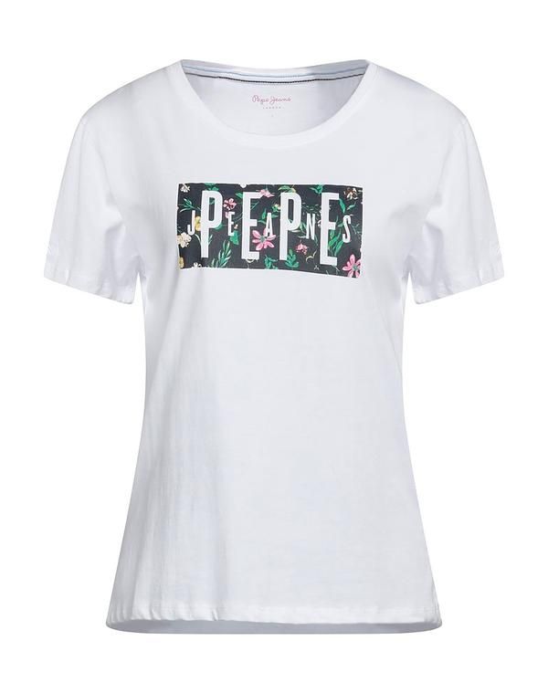 ペペジーンズ レディース トップス Tシャツ PEPE JEANS White ホワイト