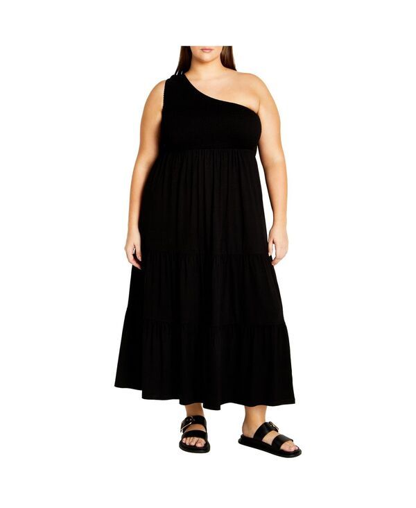シティーシック レディース トップス ワンピース プラスサイズ CITY CHIC Plusize Darcy Dress Black ブラック