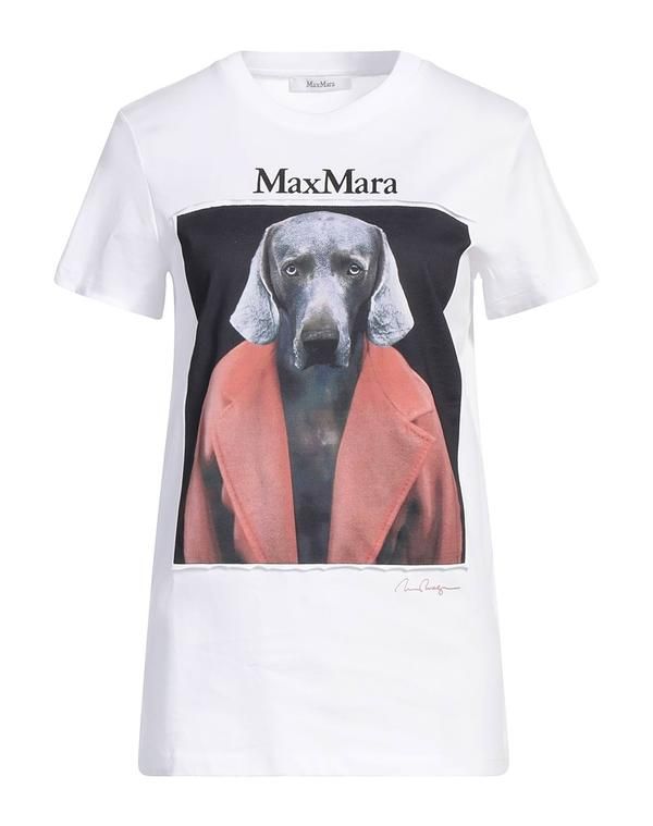 マックスマーラ レディース トップス Tシャツ MAX MARA White ホワイト