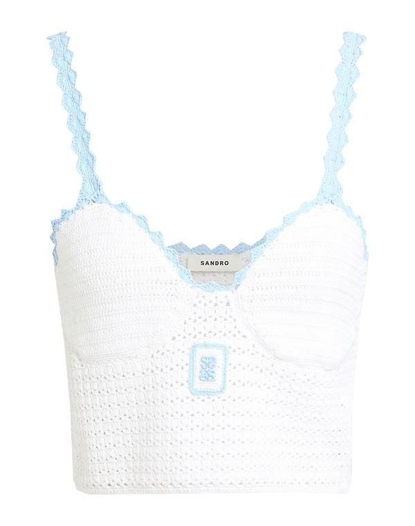サンドロ レディース トップス シャツ SANDRO White ホワイト 23,850円