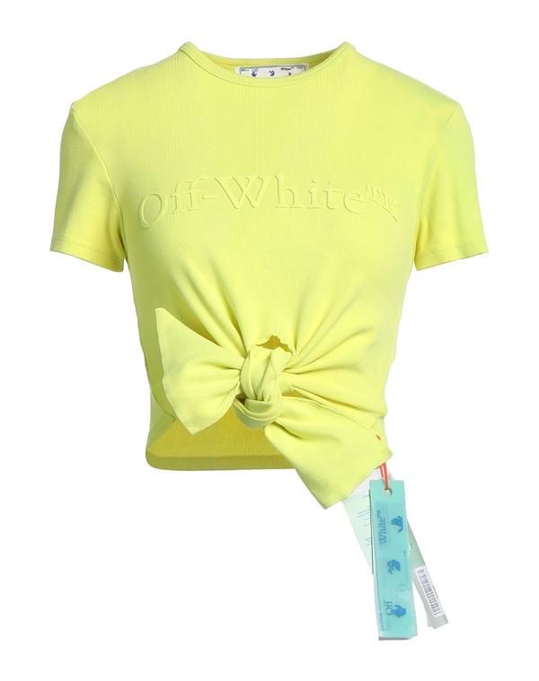 オフホワイト レディース トップス Tシャツ OFFWHITE Yellow イエロー