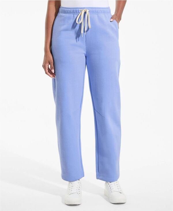 ランズエンド レディース ボトムス カジュアルパンツ Lands End Womenseriousweats High Rise Barrel Pants Clear blue sky ブルー