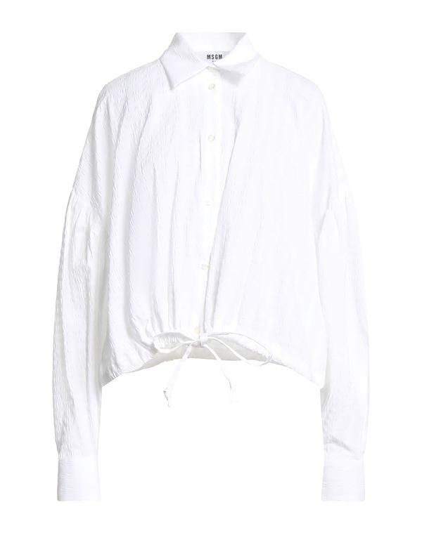 エムエスジイエム レディース トップス シャツ MSGM White ホワイト