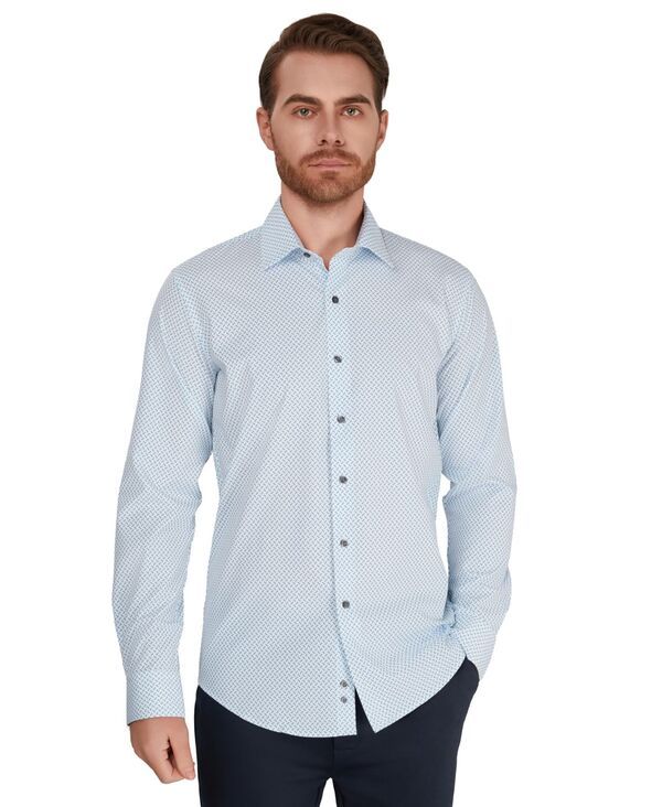 アルファニ メンズ トップス シャツ Alfani Mens Collared SlimFit Shirt Macys Exclusive Medium Blue ブルー