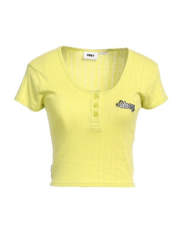 オベイ レディース トップス Tシャツ OBEY Lime Green ライム