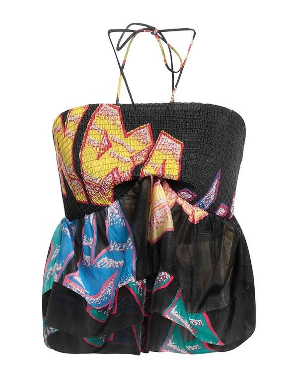 ガニー レディース トップス シャツ GANNI Black ブラック
