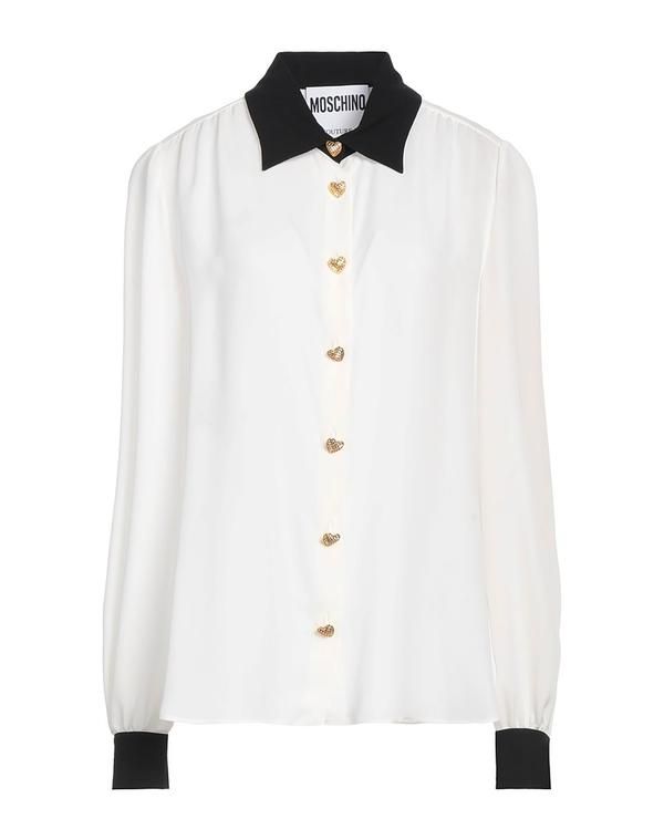 モスキーノ レディース トップス シャツ MOSCHINO Ivory アイボリー