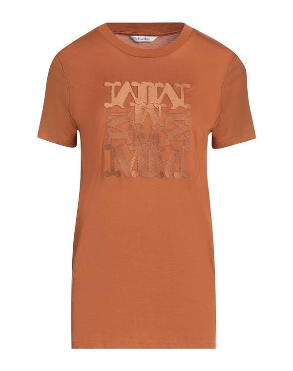 マックスマーラ レディース トップス Tシャツ MAX MARA Brown ブラウン