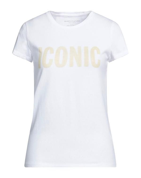 マジェスティック レディース トップス Tシャツ MAJESTIC FILATURES White ホワイト