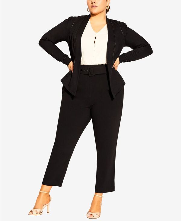 シティーシック レディース アウター ジャケット・ブルゾン CITY CHIC Womens Piping Praise Jacket Black ブラック