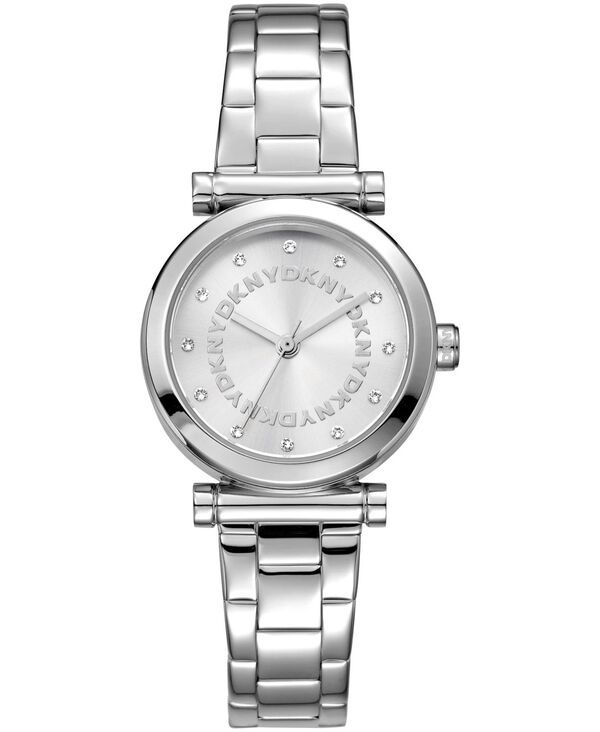 ダナ キャラン ニューヨーク レディース アクセサリー 腕時計 Tシャツ DKNY Womens Essentials Quartz Stainlessteel Bracelet Watch 28mm Silver シルバー