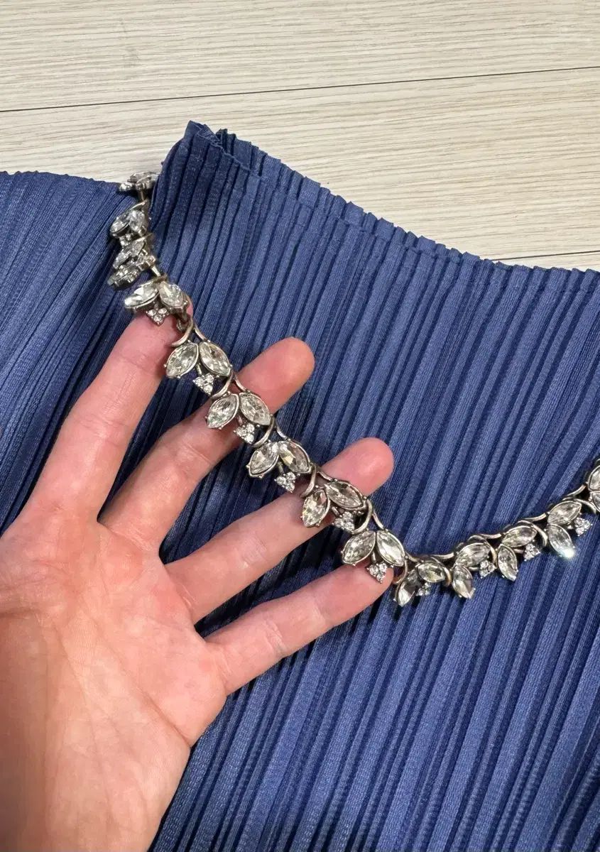 新品 ザラ クリスタル アンティーク スタイル ネックレス タイム オブジェ マージュ マイン