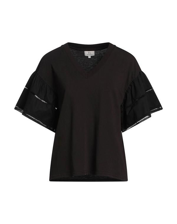 ウール リッチ レディース トップス Tシャツ WOOLRICH Black ブラック